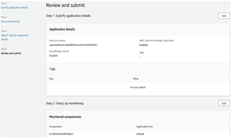 Review and Submit